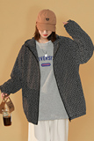 反光夜光情侣款外套男女秋季中性风休闲夹克港风6J，男装夹克，电商A076