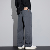 美式风宽松直筒休闲裤男士工装长裤潮牌抽绳裤子CK3020-特P52，男装工装外套，电商A076