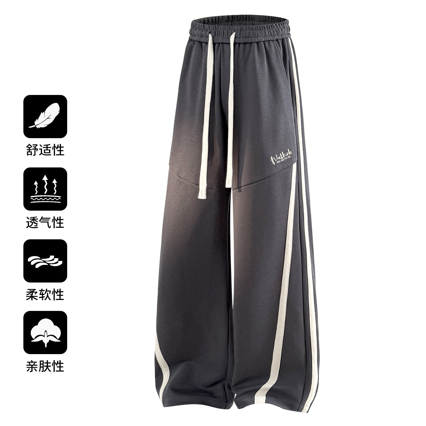 春秋季新款美式休闲裤卫裤男士宽松大码直筒裤3D立体CK2576-特P39，男装休闲裤，电商A076