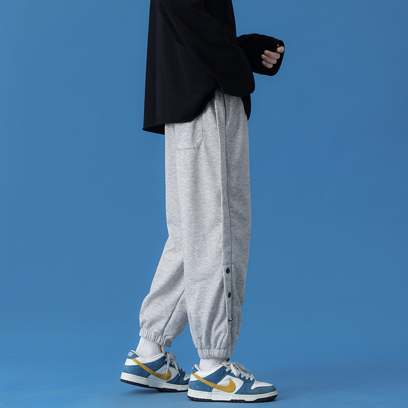 休闲裤卫裤情侣男女秋季九分裤子束脚运动裤长裤12C,男装休闲裤,电商A076