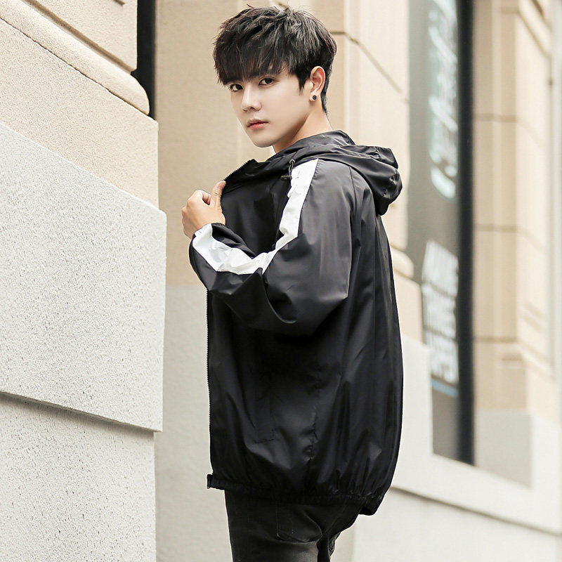 夏季冰丝外套男超薄加肥加大码情侣防晒衣服TIM模特图1FS888-P25,男装夹克,电商A076