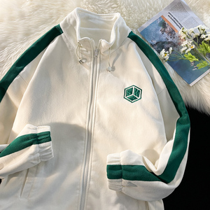 春季刺绣立领夹克外套男潮流港风情侣棒球服港风摆拍3JK20666-P80