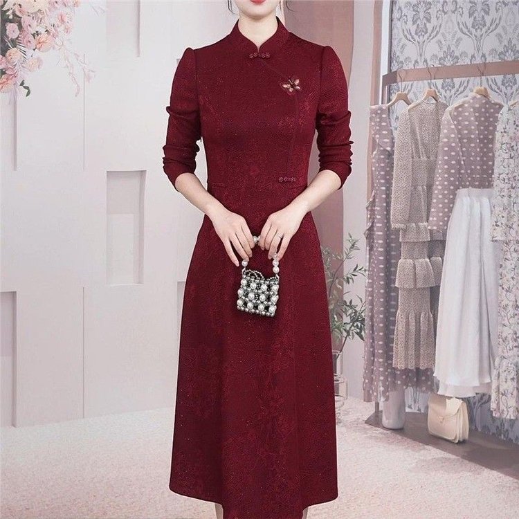 新中式国风古韵改良版旗袍裙