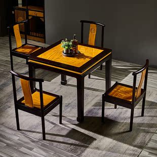 红木古典家具四方桌金丝楠小方桌明式方形餐桌中式实木八仙桌家用