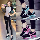 2025春季 网面气垫透气旅游鞋 女轻便运动学生百搭时尚 摇摇鞋 跑步鞋