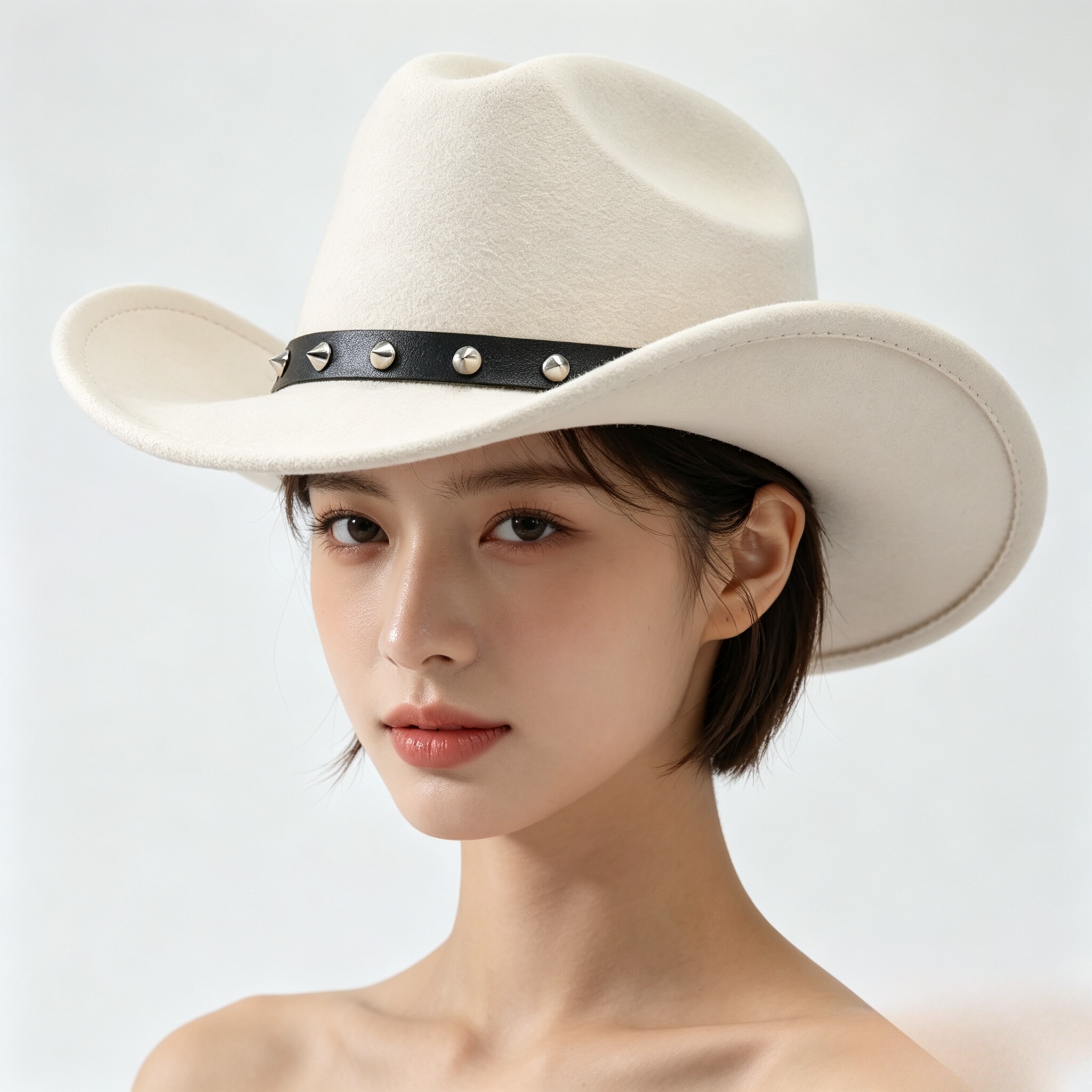 跨境外贸鹿皮绒礼帽复古爵士帽子男女毡帽欧美毛呢帽西部牛仔帽