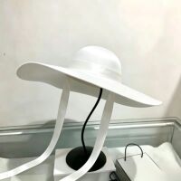 [Non-returnable and non-exchangeable] Vintage cut-edge domed brim laced top hat, autumn and winter faux felt stage design top hat thumbnail 2