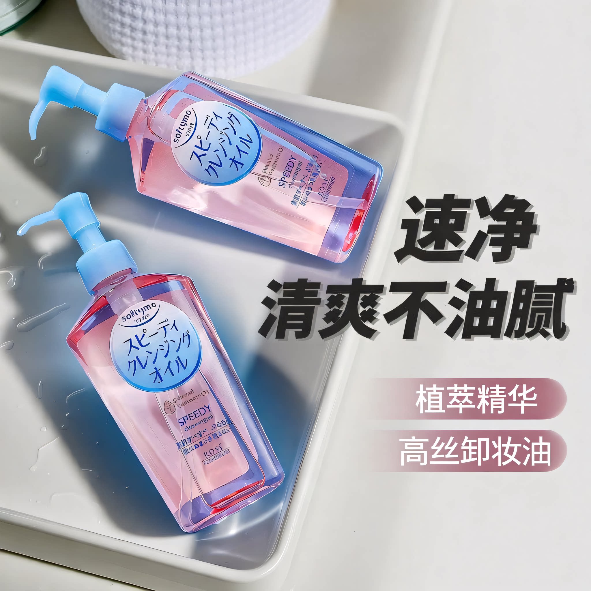 跨境日本高丝Kose卸妆油液深层净澈彩妆清洁全脸清爽不油干湿两用