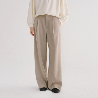 Next Weekend「行迹」通勤直筒阔腿裤显瘦宽松百搭西裤