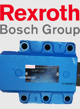 Rexroth力士乐SV30PA2液控单向阀SV30PB1-4X液压锁SL30PB2 PA1-42