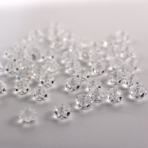 人造水晶通透闪亮扁珠隔珠