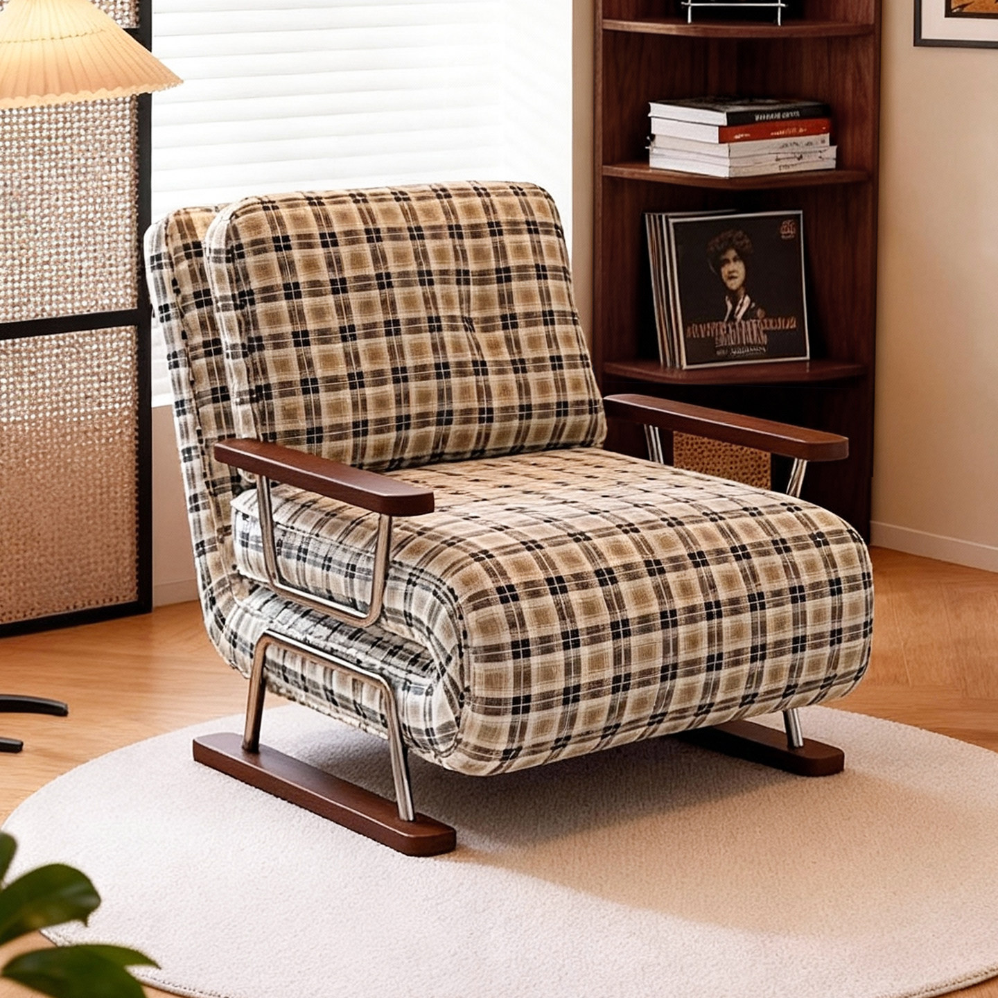 司朴中古风芬迪沙发床小户型客厅多功能可折叠一体两用设计师沙发