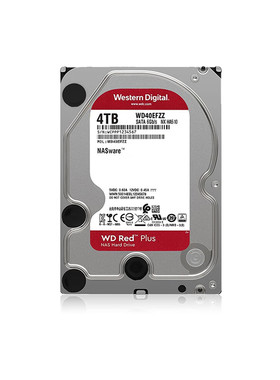 西部数据 WD40EFZZ  4TB红盘SATA3.5英寸 机械硬盘 NAS存储私有云
