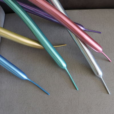 diy网红新款铬金色百变长条气球