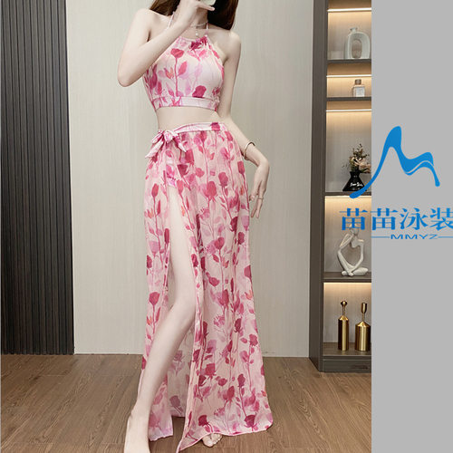 bikini比基尼分体游泳衣女三件套