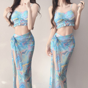 2026新款三亚海岛比基尼游泳衣女分体bikini网红度假海边沙滩泳装