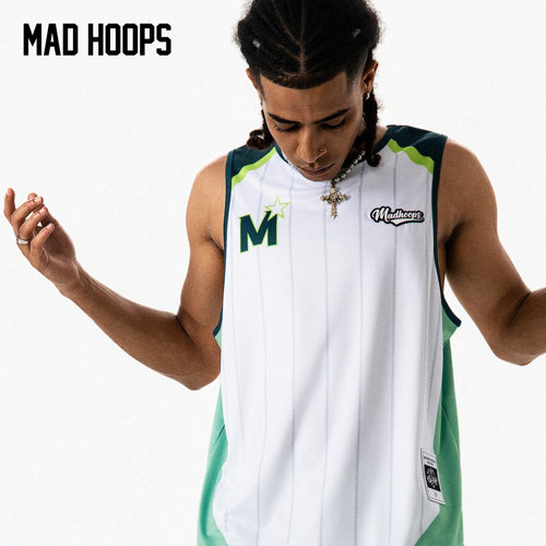 Madhoops美式速干条纹运动篮球服