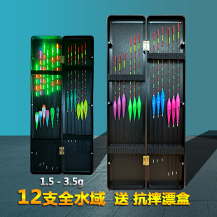 12支综合浮漂鲤鱼鲫鱼套餐组合加粗醒目休闲野钓鱼漂垂钓