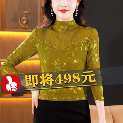 长袖打底衫女妈妈秋冬上衣