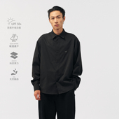 衬衫 BOHRHOO25AW「极简美学 SANERER超棉」抗皱素色刺绣长袖 男秋