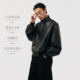 BOHRHOO25AW「PU仿生肌理 轻量透气」立领皮衣极简夹克外套男女冬
