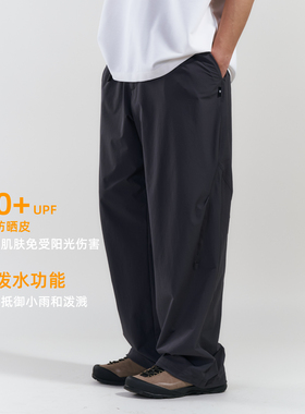 BOHRHOO25SS「防晒防泼水」透气轻弹素色极简百搭直筒坐禅裤男夏