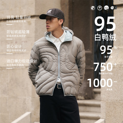 BOHRHOO梯田设计排骨羽绒服