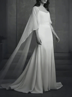 JIRANDESIGN 超仙灵动飘逸 薄如蝉翼 真丝罩衫防晒披肩衬衫出门纱