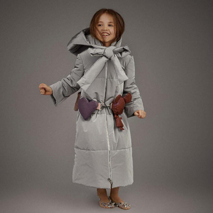 大熊家Nikolia趣味儿童棉服棉衣中长款 现货