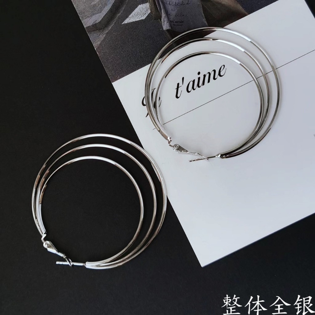 实心通体s925纯银三生三世大耳圈欧美耳环夸张耳坠个性编织耳饰,饰品/流行首饰/时尚饰品新,银饰耳饰,淘宝优惠券,粉丝福利购,淘宝优惠卷