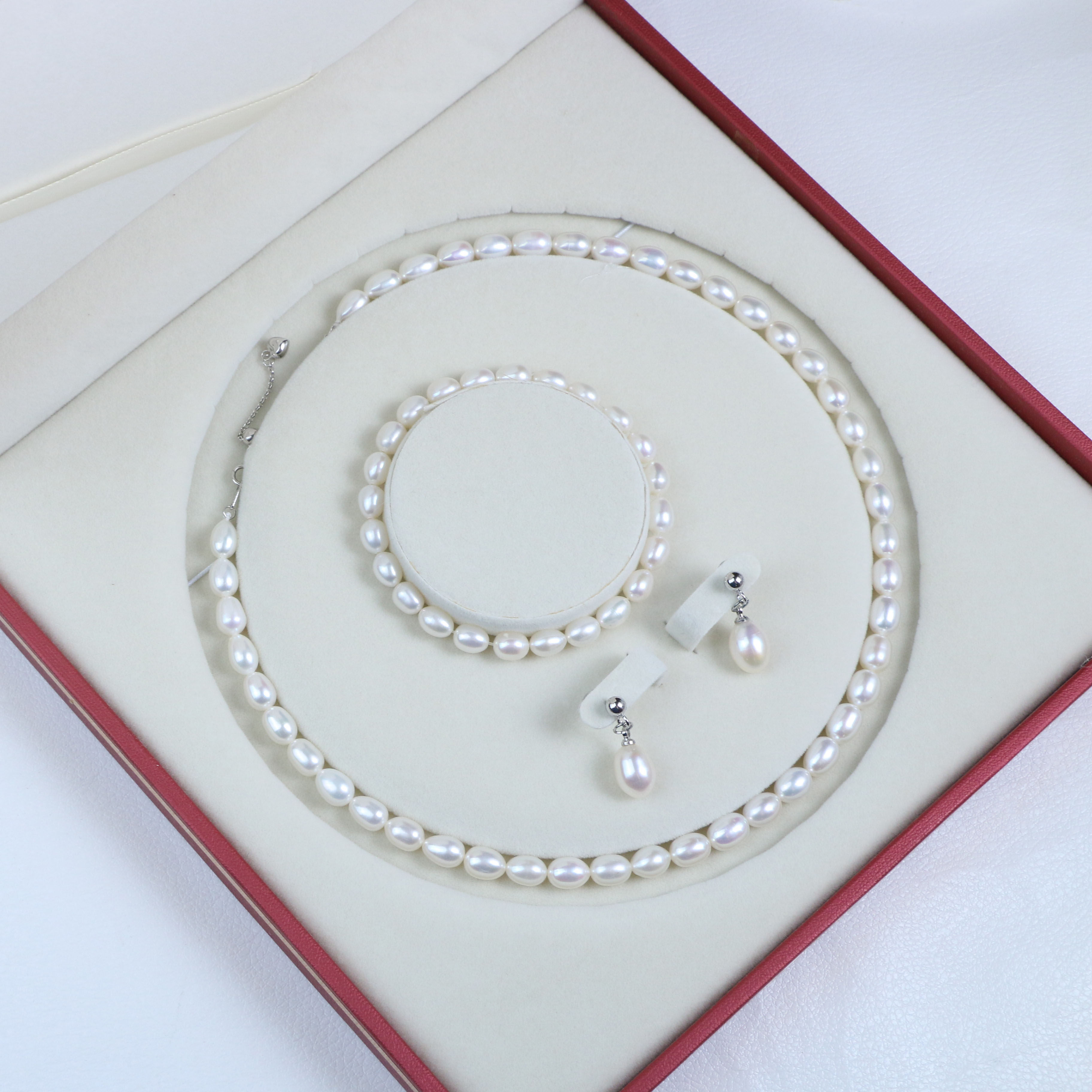 【可乐优选】淡水无核珍珠套装礼盒6-7mm项链手链+7-10mm耳钉,珠宝/钻石/翡翠,颈饰,淘宝优惠券,粉丝福利购,淘宝优惠卷