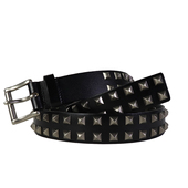 Studded 带针扣 铆钉皮带男金字塔钉真皮裤 欧美风朋克腰带女款 时尚