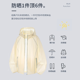 防晒衣女款2026新款夏季轻薄型防紫外线时尚冰丝速干凉感外套