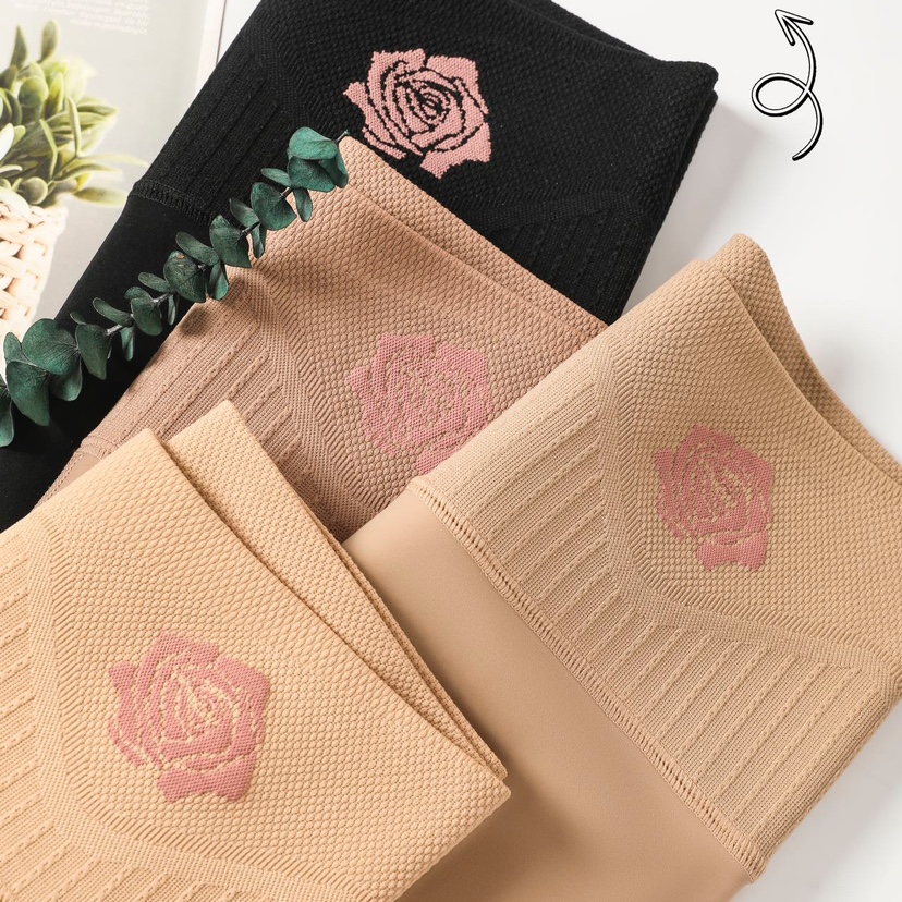 女士秋冬100克单层200克薄绒玫瑰水光袜 黑丝打底袜裤立体蜂窝