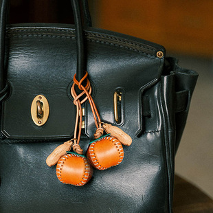 高级感好事发生真皮手缝包挂件包包挂饰真皮挂件钥匙挂件挂饰配饰