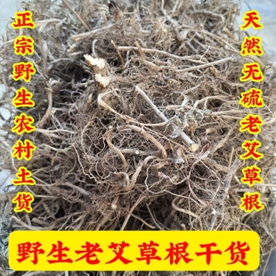 广东艾草根野生老艾根天然艾根晒干煲汤材料小叶艾五月艾根头暖胃