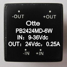 原装dc电源模块 9-36v宽压 24转24v 6W 隔离稳压芯片 PB2424MD-6W