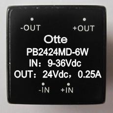 原装dc电源模块 9-36v宽压 24转24v 6W 隔离稳压芯片 PB2424MD-6W