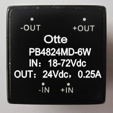 dcdc降压电源模块 18-72v宽压 48转24v 6W 隔离稳压 PB4824MD-6W