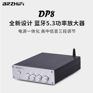 伟良音响BRZHIFI家用数字功放DP8立体声高保真桌面发烧及蓝牙5.3
