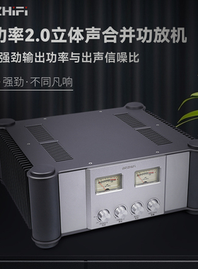 伟良 2024新款PA-80大功率合并家用HiFi发烧甲乙类后级功放机