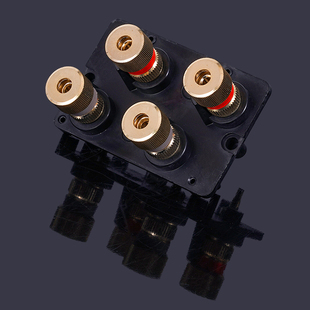 2位 4位 6位音频功放接线柱 喇叭接线夹 音箱功放端子香蕉插座4mm