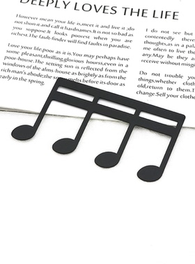 钢琴谱夹子M型夹音符书夹书签金属乐谱夹曲谱夹子 琴谱夹 书册夹