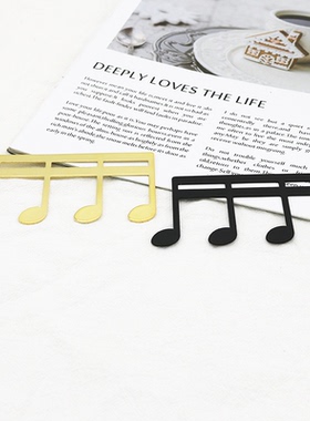 音符书夹书签金属乐谱夹 曲谱谱夹子 琴谱夹 书册夹  钢琴谱夹子