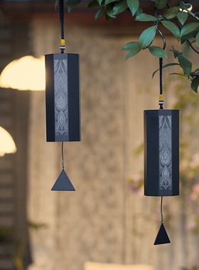 八角和弦风铃8音手摇风铃铛卧室阳台瑜伽静心音阶风铃挂饰手摇铃