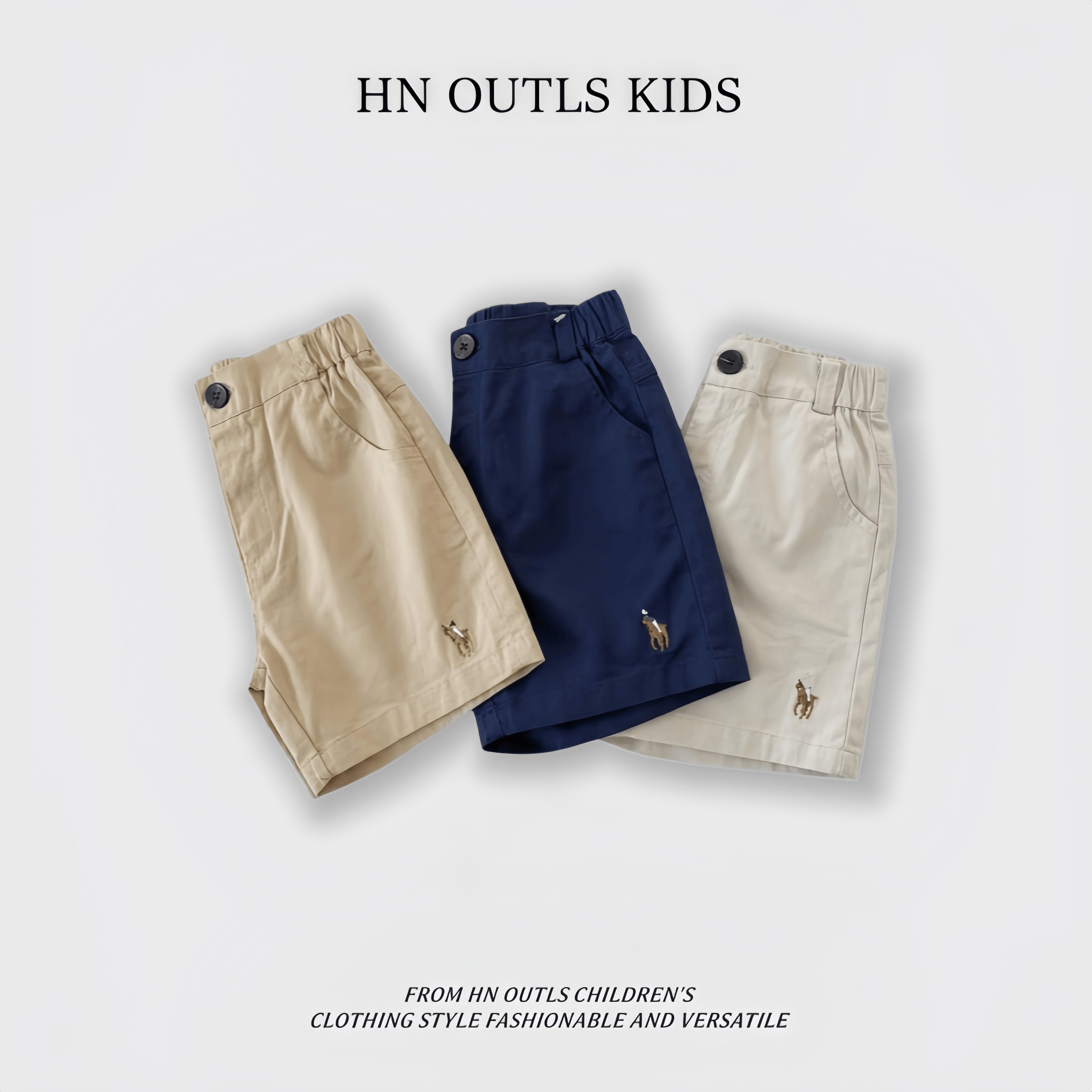 HNOUTLS男童女童短裤外
