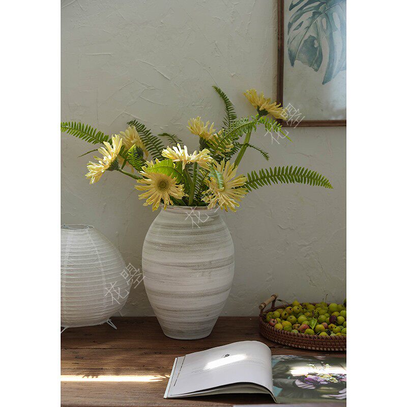 花曌 新鲜香格里拉卷边奶油弗朗花 排草混搭组合花束 家居瓶插花