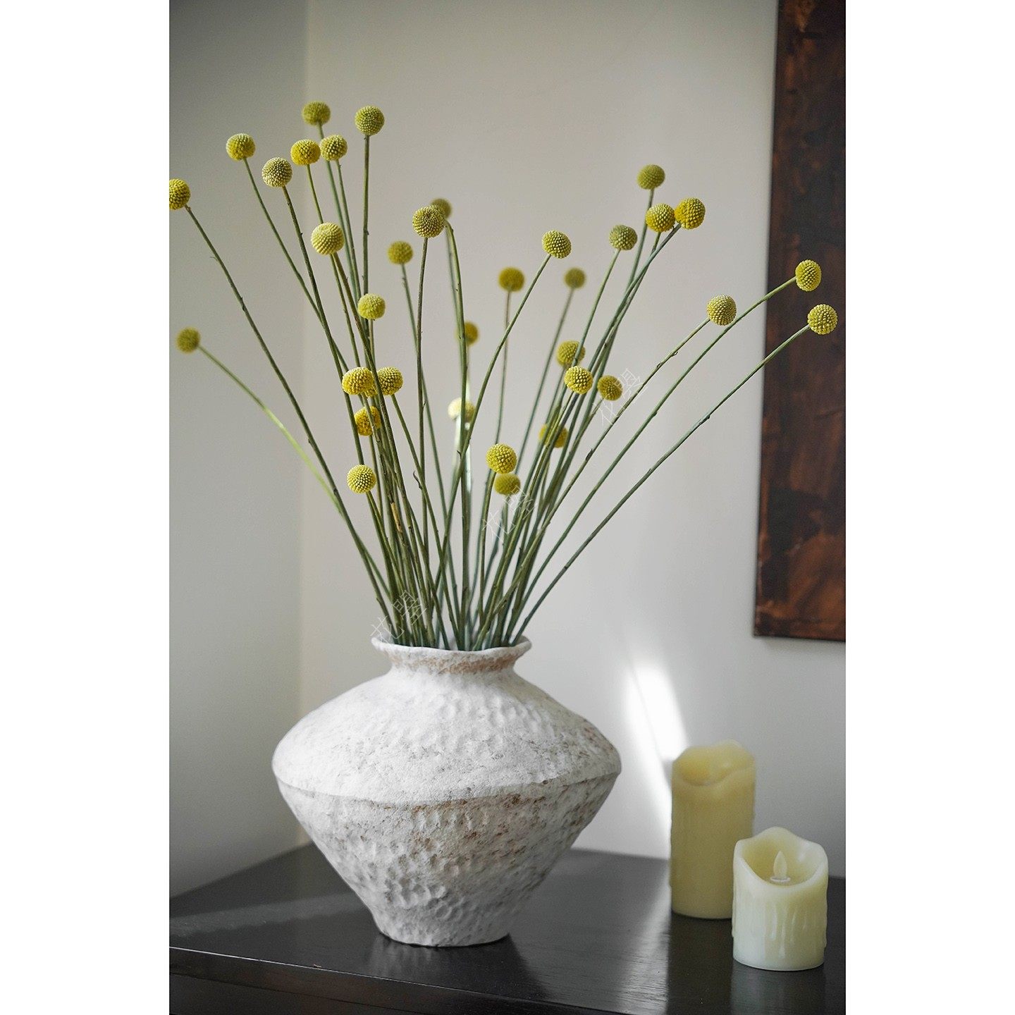 黄金球干花花束干花天然风干真花黄金球鲜花花瓶陶瓷百搭花瓶插花,鲜花速递/花卉仿真/绿植园艺,花材,淘宝优惠券,粉丝福利购,淘宝优惠卷