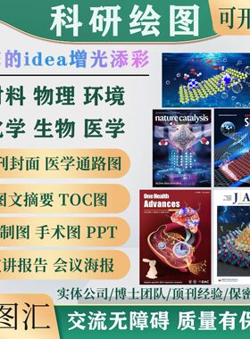 SCI科研绘图代画 期刊封面TOC机制图通路图机理图摘要图插图美化