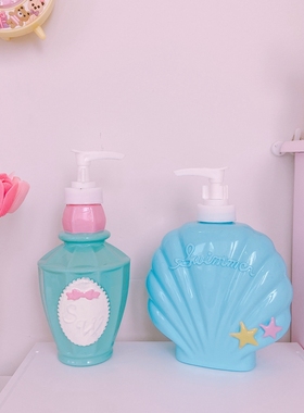 ins风swimmer沐浴瓶 少女心化妆品分装瓶 香水瓶造型身体乳收纳瓶